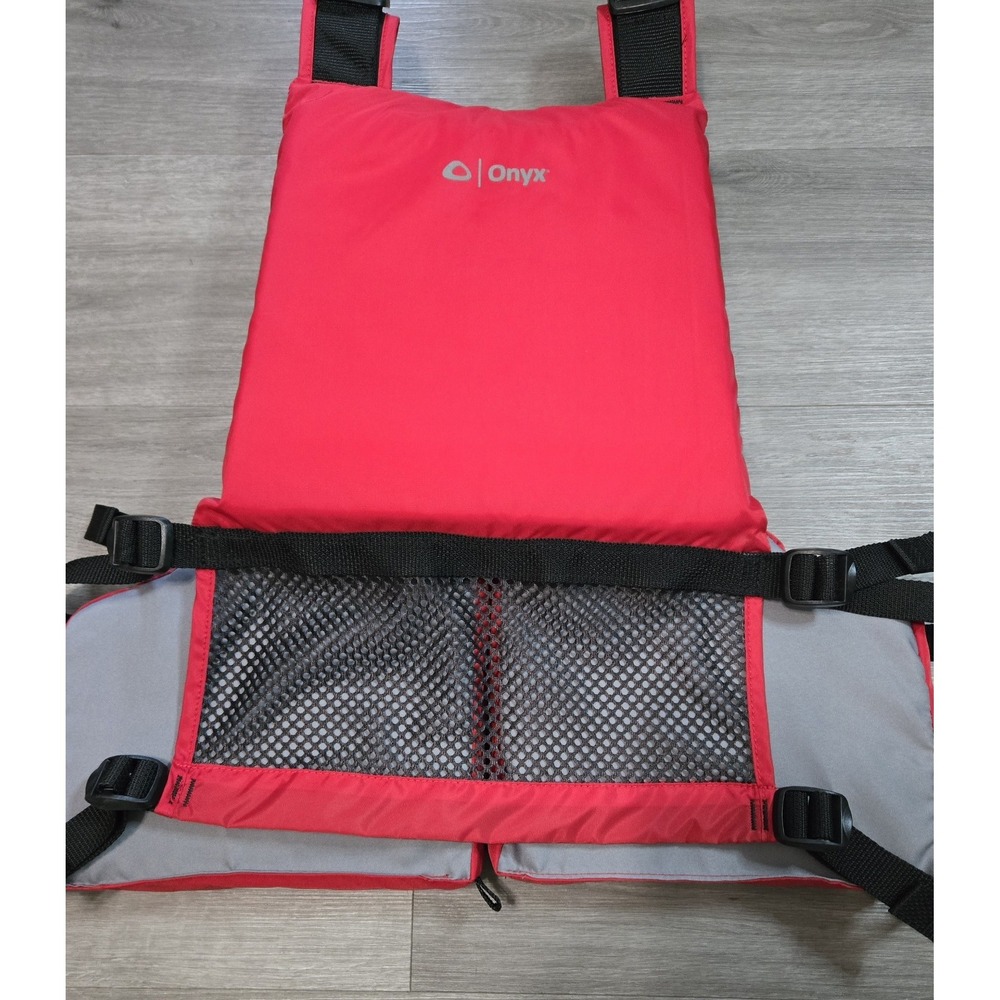 Onyx Universal Paddle Life Jacket / Vest PFD, Adult M/L, RED(121900-100-004-17) - Picture 6 of 12